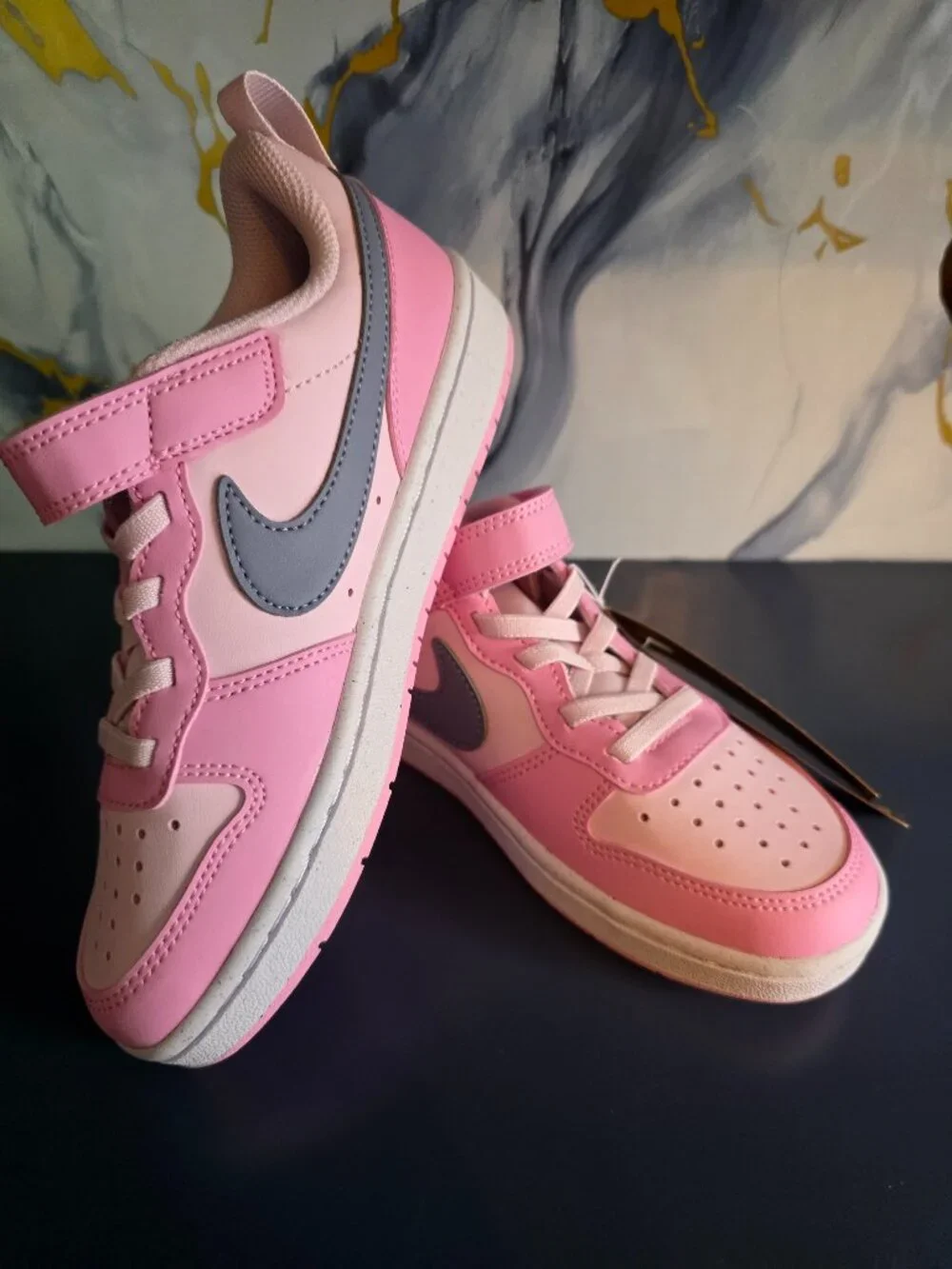 Nike Court Borough Low Recraft Pink Youth 1Y Sneakers NWT DV5457-604